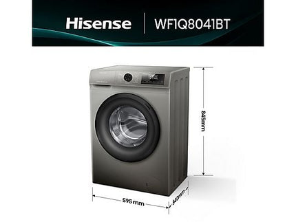 Lavadora Hisense WF1Q8041BT de 8 kg, Eficiencia A-20%, Gris - Electrodomésticos Idea SL