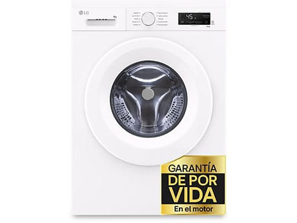Lavadora LG F4X1008NWH, 8 kg, 1400 rpm, Clase A, Blanco Marfil - Electrodomésticos Idea SL