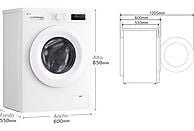 Lavadora LG F4X1008NWH, 8 kg, 1400 rpm, Clase A, Blanco Marfil - Electrodomésticos Idea SL