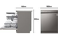 Lavavajillas LG DF365FPS, 14 servicios, Clase B, Inox Antihuellas - Electrodomésticos Idea SL