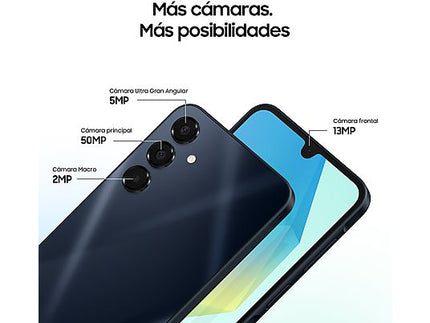 Samsung Galaxy A16, 256 GB, 8 GB RAM, Negro - Electrodomésticos Idea SL