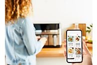 Freidora de aire y grill Moulinex Dual Easy Fry & Grill EZ905D, 8.3 L, Inox - Electrodomésticos Idea SL