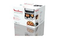 Freidora de aire y grill Moulinex Dual Easy Fry & Grill EZ905D, 8.3 L, Inox - Electrodomésticos Idea SL