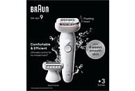 Depiladora Braun Silk-épil 9 (9-030), 3 en 1 con uso en seco y húmedo, Blanca - Electrodomésticos Idea SL