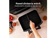 Freidora de aire Cecotec Cecofry Dual 9000, 9 L, con cesta divisible, Inox - Electrodomésticos Idea SL