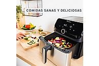 Freidora de aire Moulinex Easy Fry Mega, 7.5 Litros, Acero Inoxidable - Electrodomésticos Idea SL
