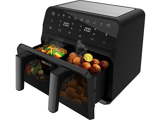 Freidora de aire Cecotec Cecofry Advance 9000 Window, 9 L, con cesta divisible - Electrodomésticos Idea SL