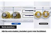 Frigorífico Combi Conectado Samsung RB38C605DS9/EF, 390 L, Inox - Electrodomésticos Idea SL