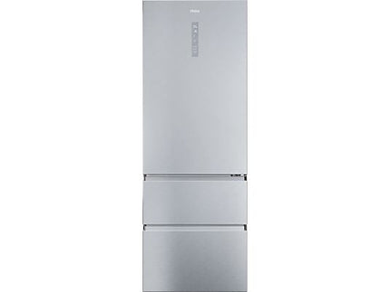 Frigorífico Combi Haier 3D 70 Series 5, 483 L, 70 cm de ancho, Plata - Electrodomésticos Idea SL