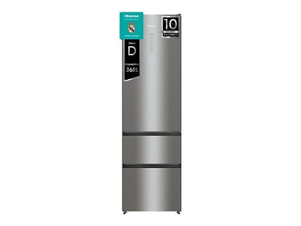 Frigorífico Combi Hisense RM469N4ACD, 368 L, 3 Puertas, Inox - Electrodomésticos Idea SL