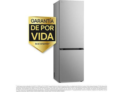 Frigorífico Combi LG GBV3100CPY, 344 litros, Clase C, Inox Antihuellas - Electrodomésticos Idea SL