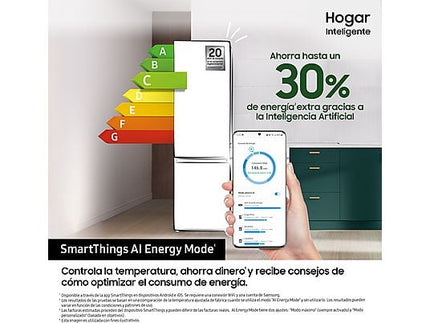Frigorífico Combi Samsung RB38C675CS9/EF, 390 L, 203 cm, Clase C, Inox - Electrodomésticos Idea SL