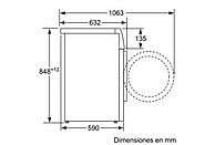 Lavadora Bosch Serie 2 WGE03200ES, 8 kg, 1200 rpm, Clase A, Blanco - Electrodomésticos Idea SL