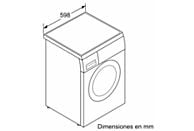 Lavadora Bosch WUU28T8XES, 8 kg, 1400 rpm, Clase A, Inox - Electrodomésticos Idea SL