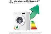 Lavadora LG F4X1008NWH, 8 kg, 1400 rpm, Clase A, Blanco Marfil - Electrodomésticos Idea SL