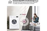 Lavadora LG F4X1008NWH, 8 kg, 1400 rpm, Clase A, Blanco Marfil - Electrodomésticos Idea SL