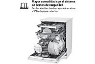 Lavavajillas LG DF243FWS de 60 cm, 14 servicios, Clase D, Blanco - Electrodomésticos Idea SL