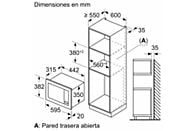 Microondas Integrable Balay 3CG6112X3, 20 L, con Grill, Inox - Electrodomésticos Idea SL