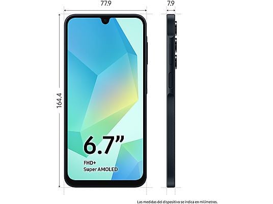 Samsung Galaxy A16, 128 GB, 4 GB RAM, Negro - Electrodomésticos Idea SL