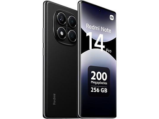 Xiaomi Redmi Note 14 Pro, 256 GB, 8 GB RAM, Negro Medianoche - Electrodomésticos Idea SL