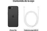iPhone 16e (2025) de Apple, 128 GB, 5G, Negro - Electrodomésticos Idea SL